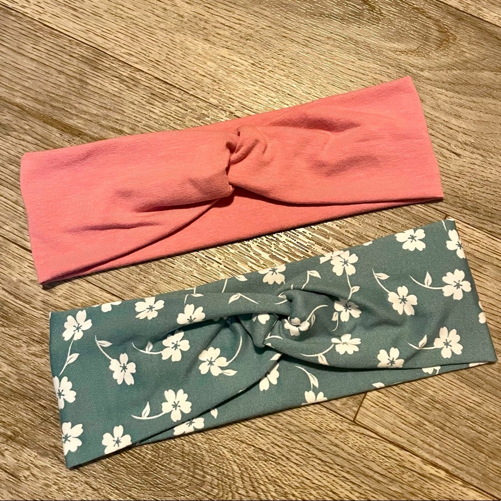Pastel Spring Floral Wide Twist Headbands NEW